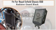 Fit For Royal Enfield Classic 650 Radiator Guard Grill Black - SPAREZO